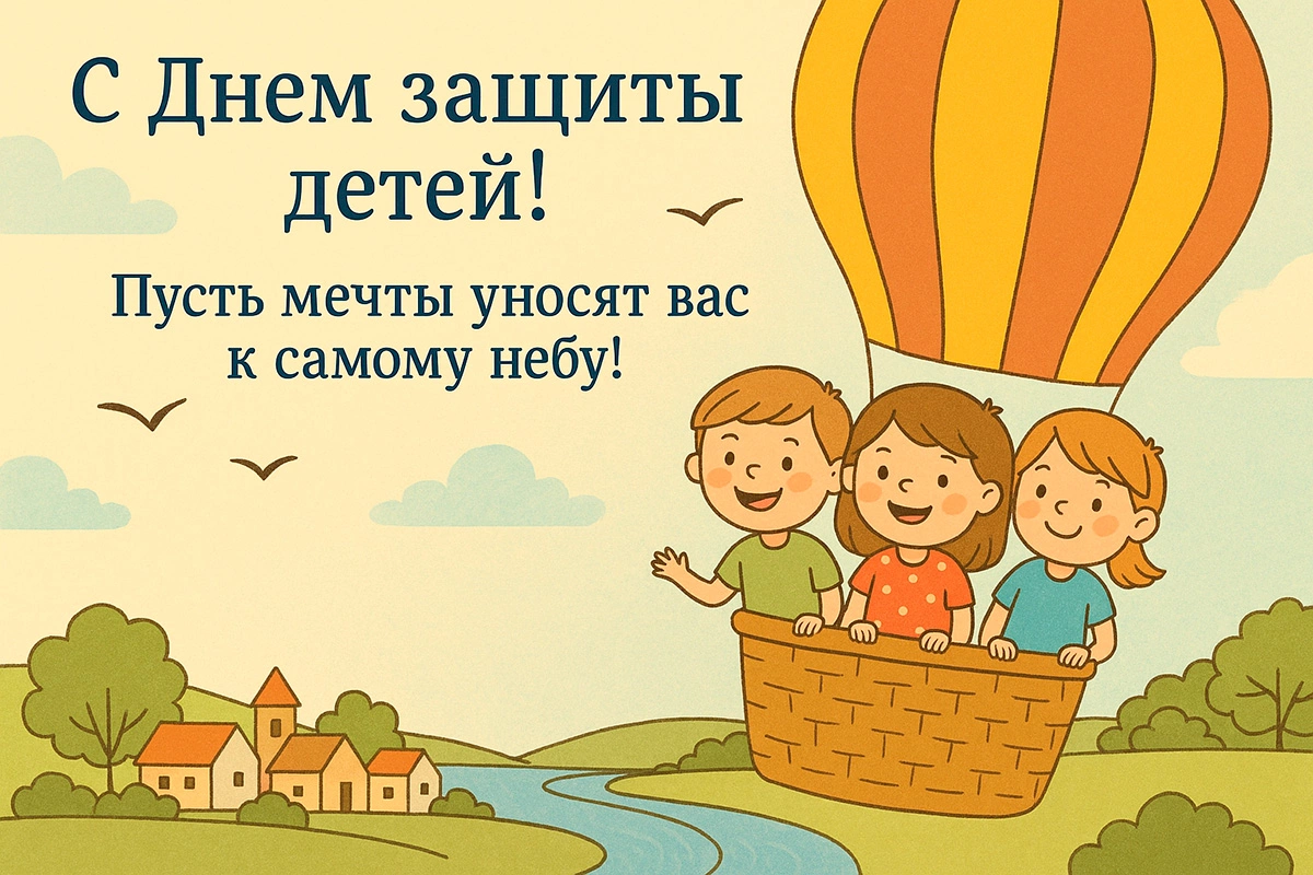 Открытки с Днем защиты детей. 30 красивых, советских открыток на 1 июня