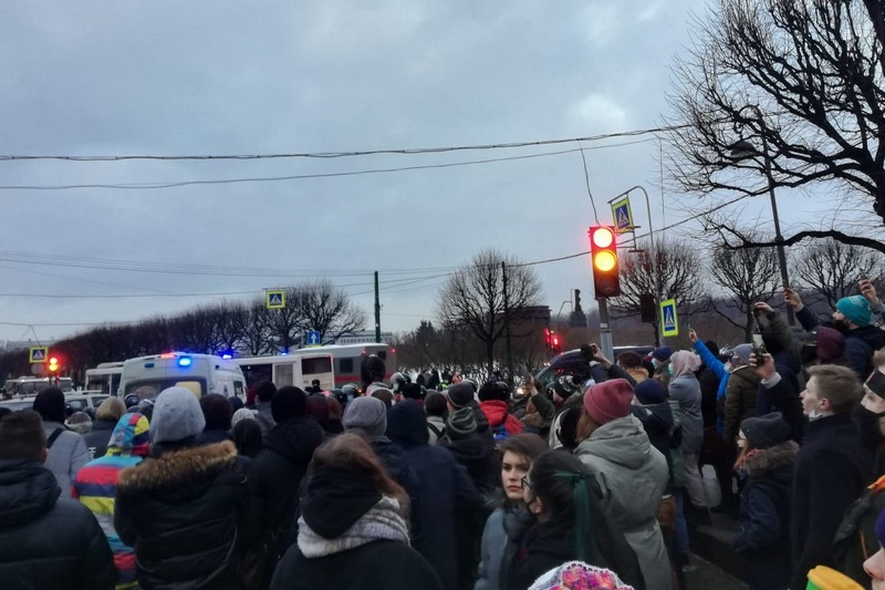 «Январисты»: что происходило на акции протеста в Петербурге. Видео