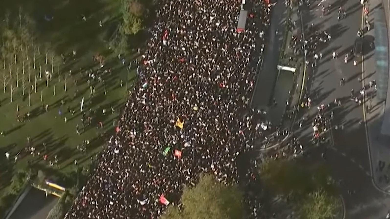 В Лондоне сотни тысяч людей собрались на пропалестинский марш. Видео