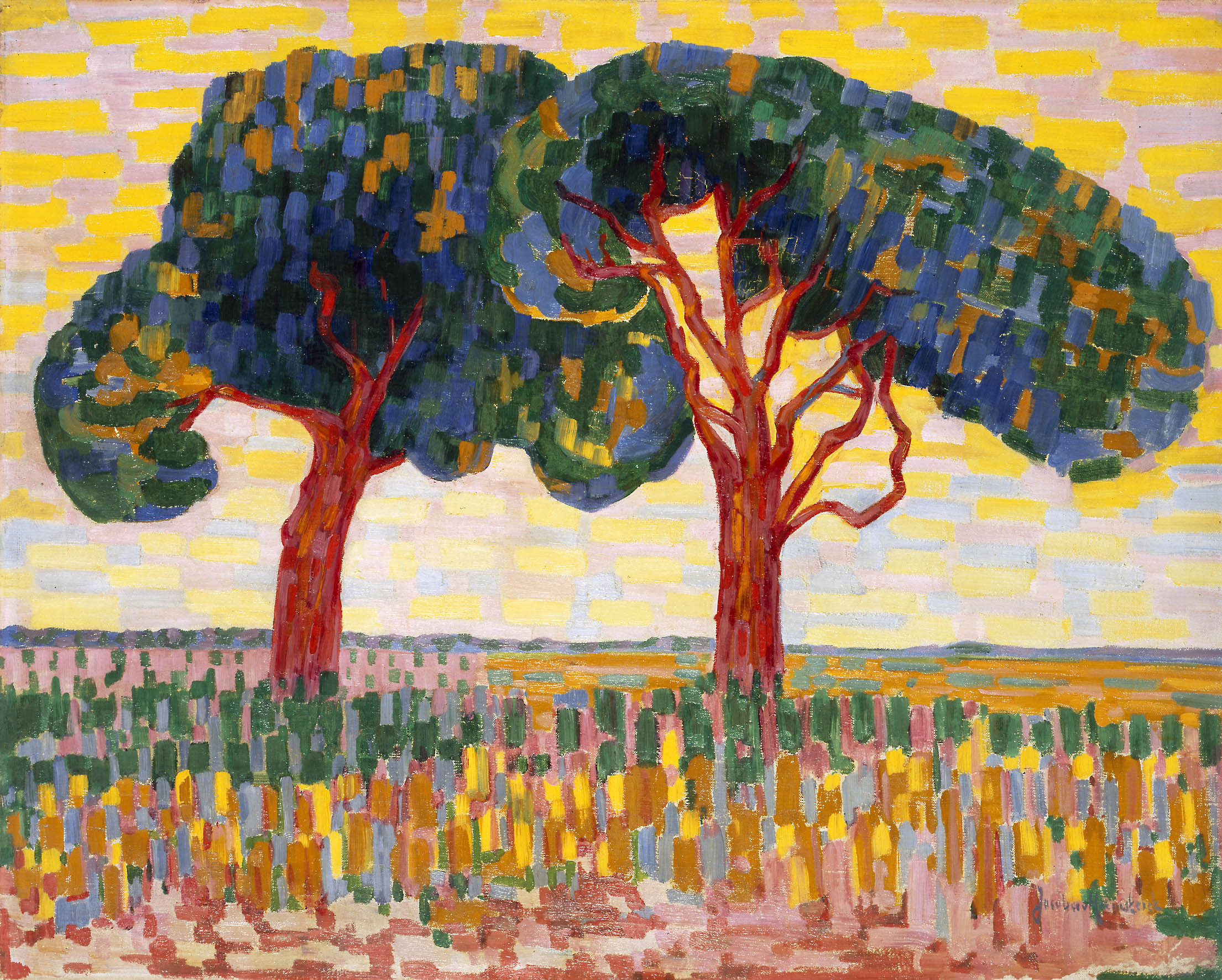 Jacoba van Heemskerck (1876-1923) Two trees, 1908-1910