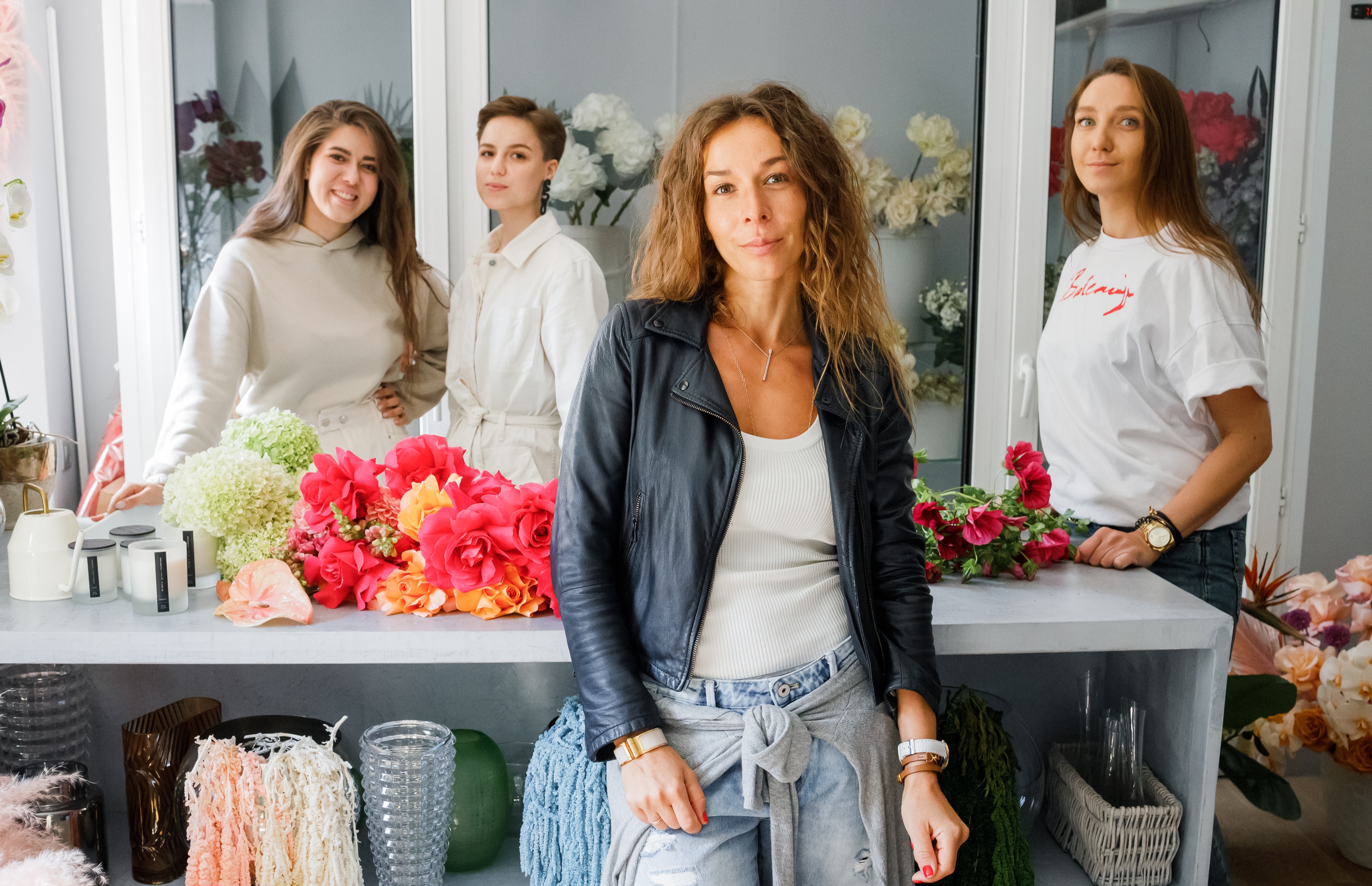 Мария Герман и команда флористического бутика&nbsp;Maria German Flowers