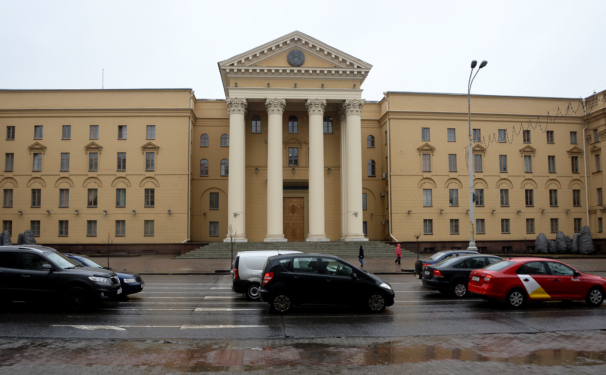 Вид на здание Комитета государственной безопасности Белоруссии