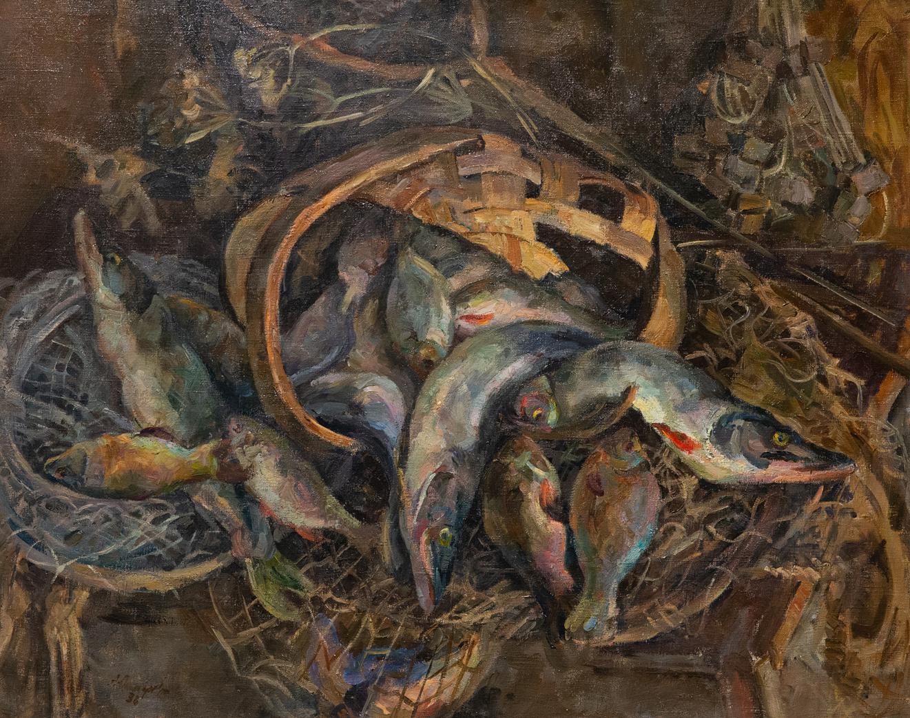 Александр Осмеркин, «Волга. Рыбы», 1938