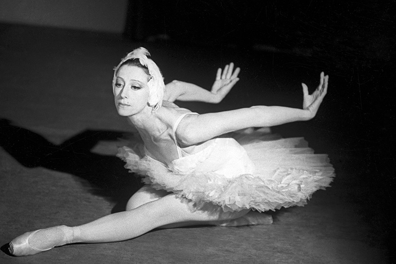 Возможно, самым известным образом Плисецкой в&nbsp;балете стала ее партия в&nbsp;миниатюре &laquo;Умирающий лебедь&raquo; на&nbsp;музыку Камиля Сен-Санса. Она танцевала &laquo;Умирающего лебедя&raquo; с&nbsp;1940-х годов и&nbsp;на&nbsp;протяжении всей карьеры