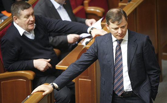 Более 1 млн гривен ($47,5 тыс.) за 2014 год получил лидер Радикальной партии Олег Ляшко (на фото справа)