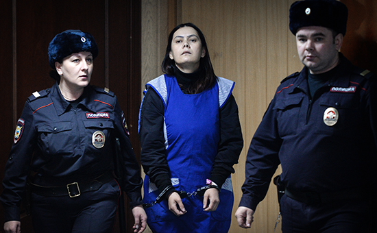 Гражданка Узбекистана Гюльчехра Бобокулова в Пресненском суде


