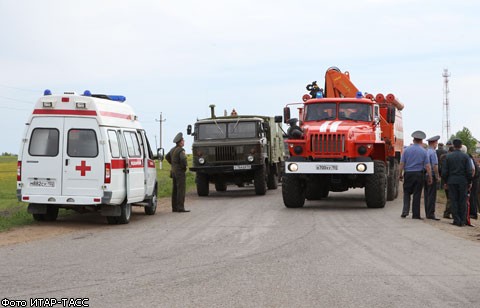 Пожар на складе боеприпасов в Башкирии