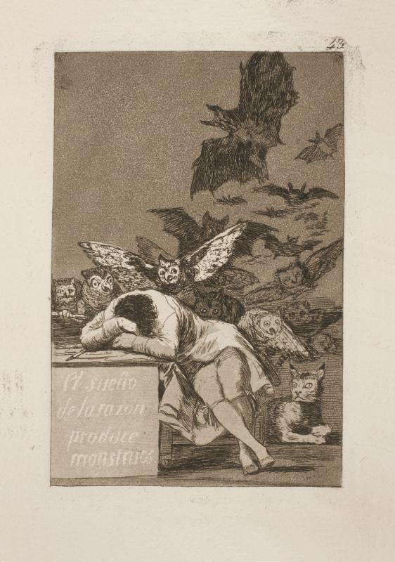 Франсиско Гойя. &laquo;Сон разума рождает чудовищ&raquo;, 1799
