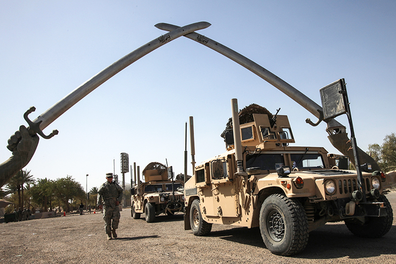 Военнослужащий армии США в&nbsp;Багдаде


