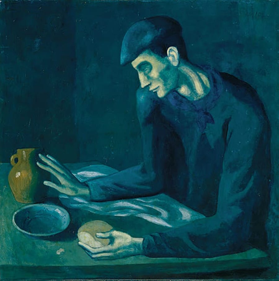 Картина Пабло Пикассо &laquo;Завтрак слепого&raquo;, 1903 год