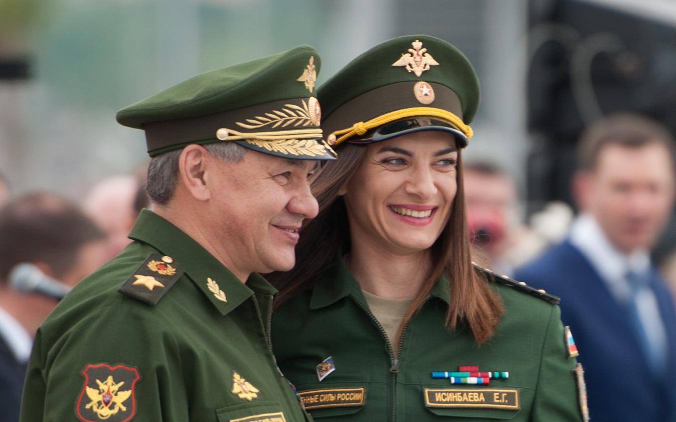 Сергей&nbsp;Шойгу и Елена Исинбаева