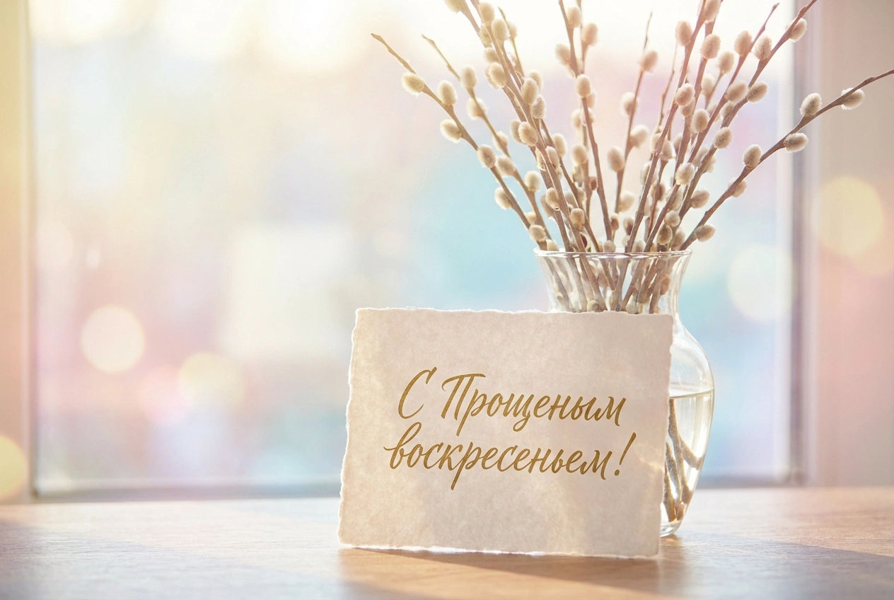 Открытки с Прощеным воскресеньем в 2026 году. Старинные и трогательные
