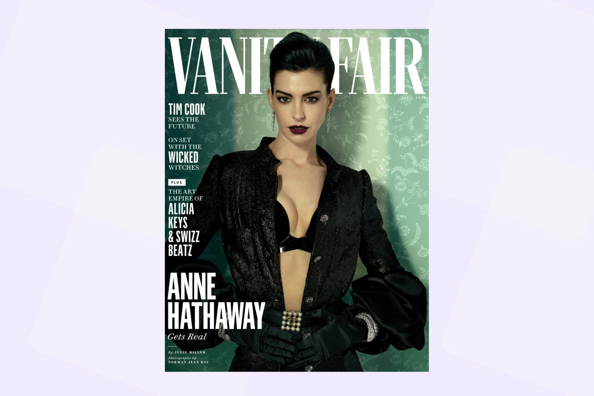 <p>Энн Хэтэуэй на обложке Vanity Fair. Апрель 2024 года</p>