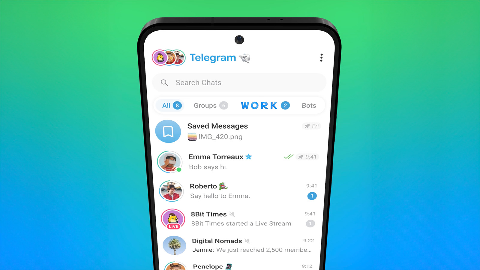 Редизайн Telegram для Android