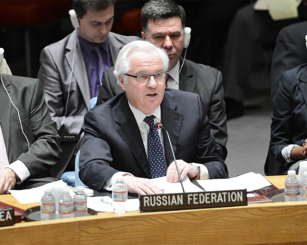 Постоянный представитель РФ в Совете Безопасности ООН Виталий Чуркин