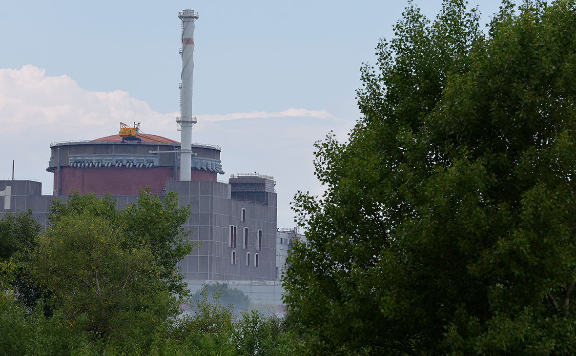 Вид на&nbsp;Запорожскую АЭС