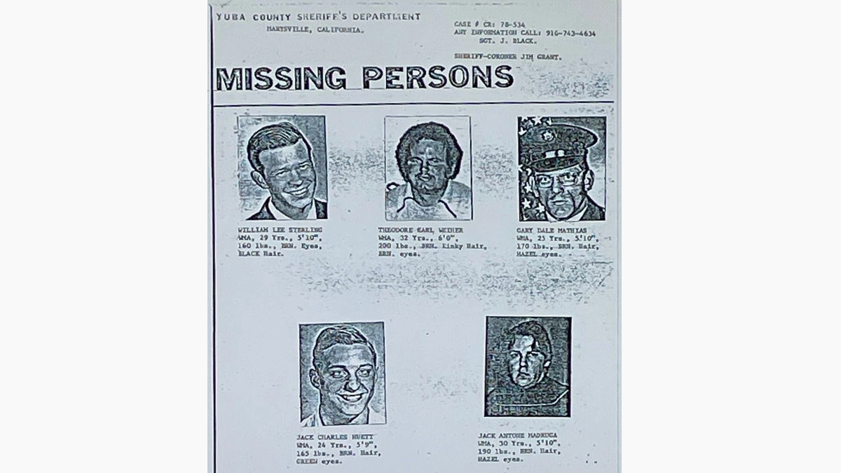 <p>Плакат о розыске пропавших молодых людей</p>