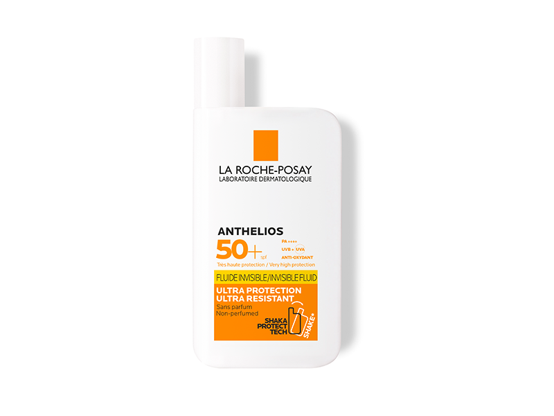 Солнцезащитный невидимый флюид для лица и кожи вокруг глаз Anthelios SPF50, La Roche-Posay