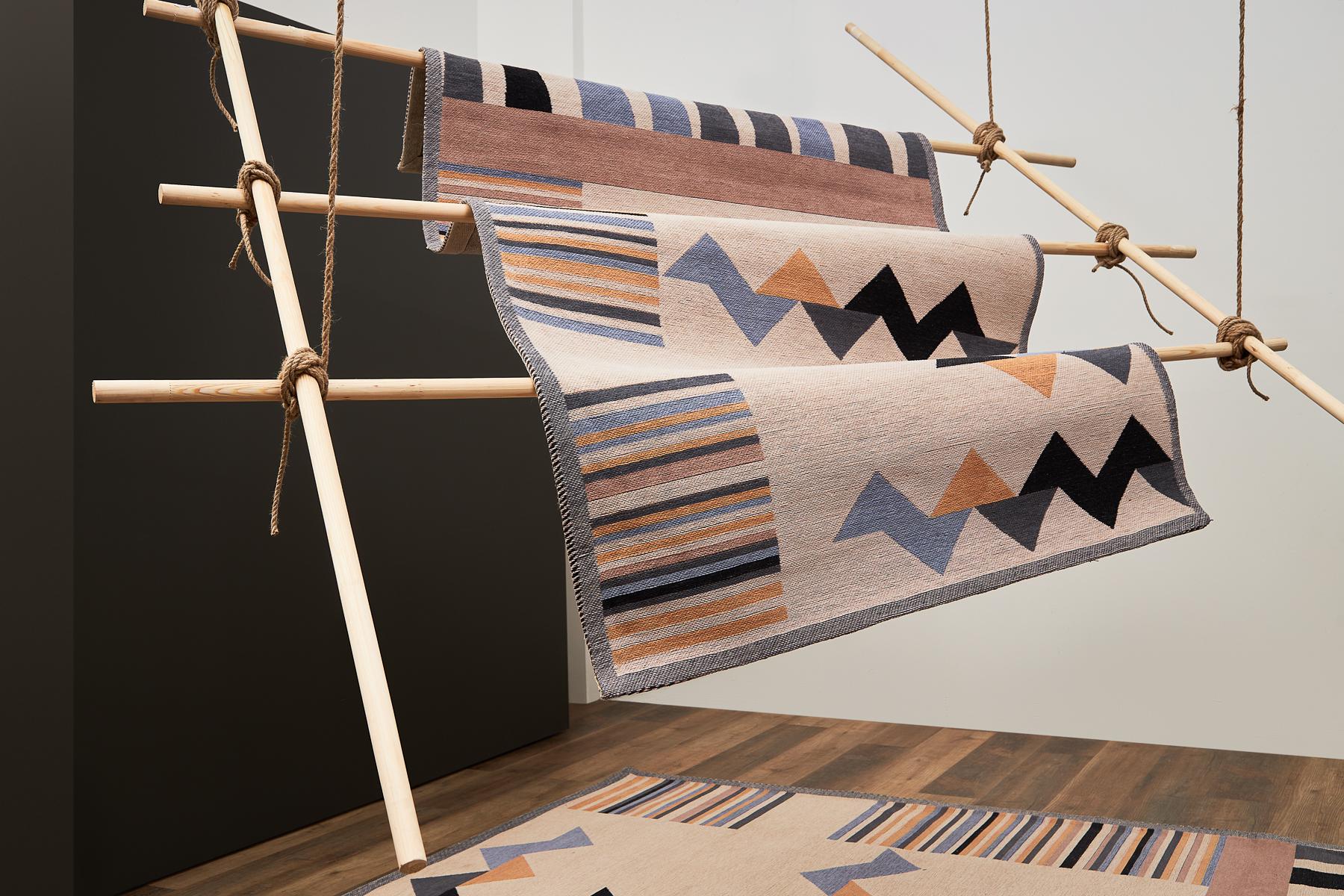 Ковер из коллекции Cultural Heritage, коллаборация Tkano и цифрового архива узоров России «Орнамика»