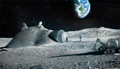 Освоение Луны: Дом для космических "поселенцев". ФОТО