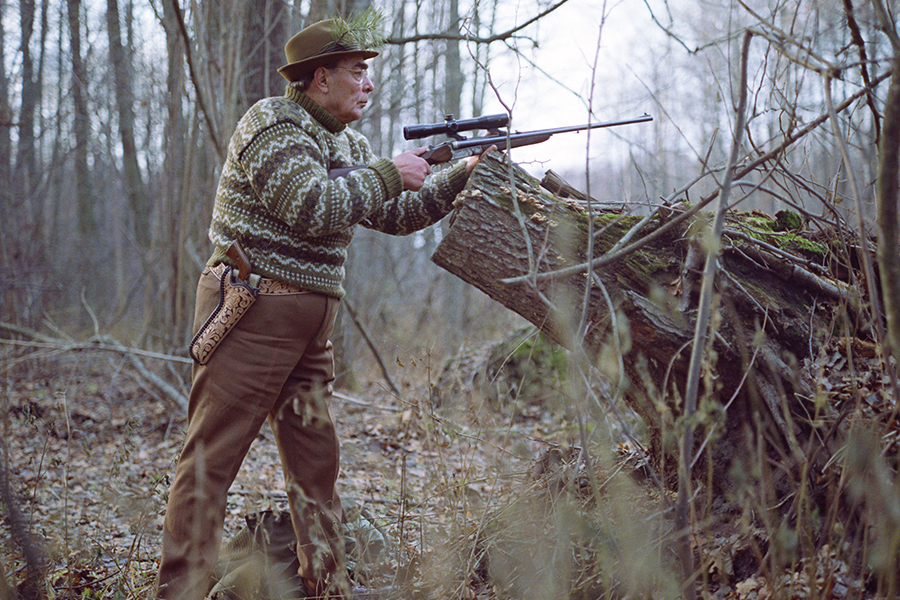 Леонид Брежнев во время охоты на территории охотничьего хозяйства &laquo;Залесье&raquo;