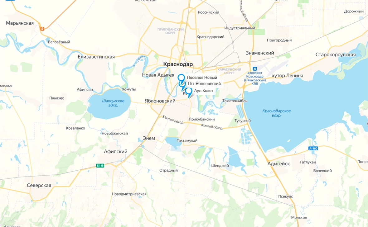 сервис «Яндекс.Карты»