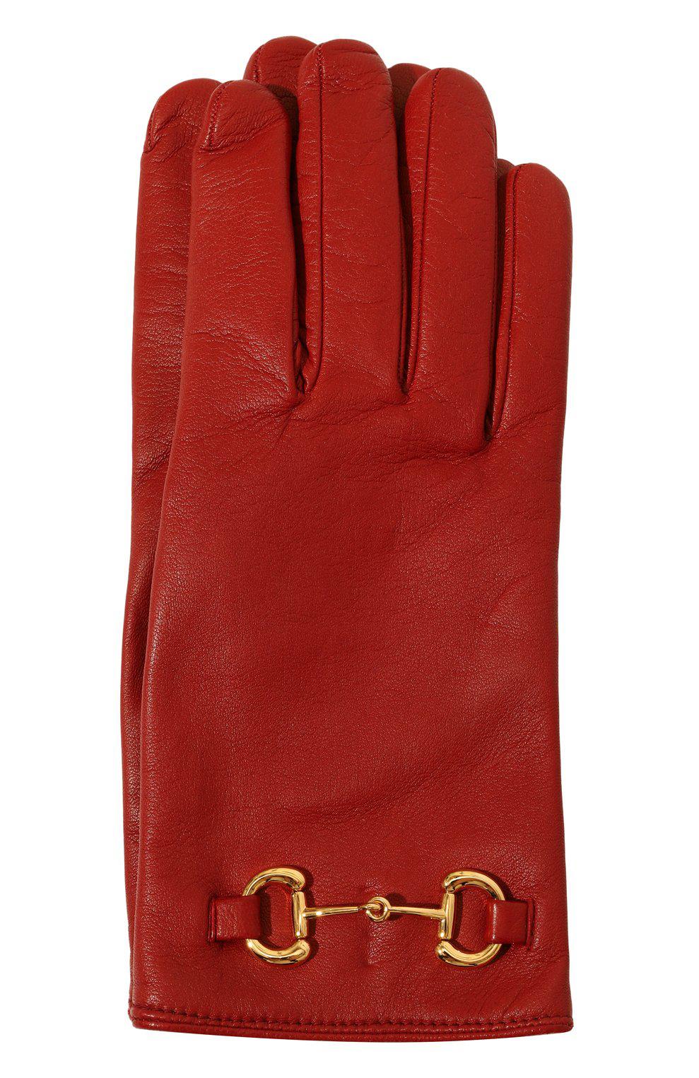Кожаные перчатки Horsebit, Gucci, 73 440 руб.