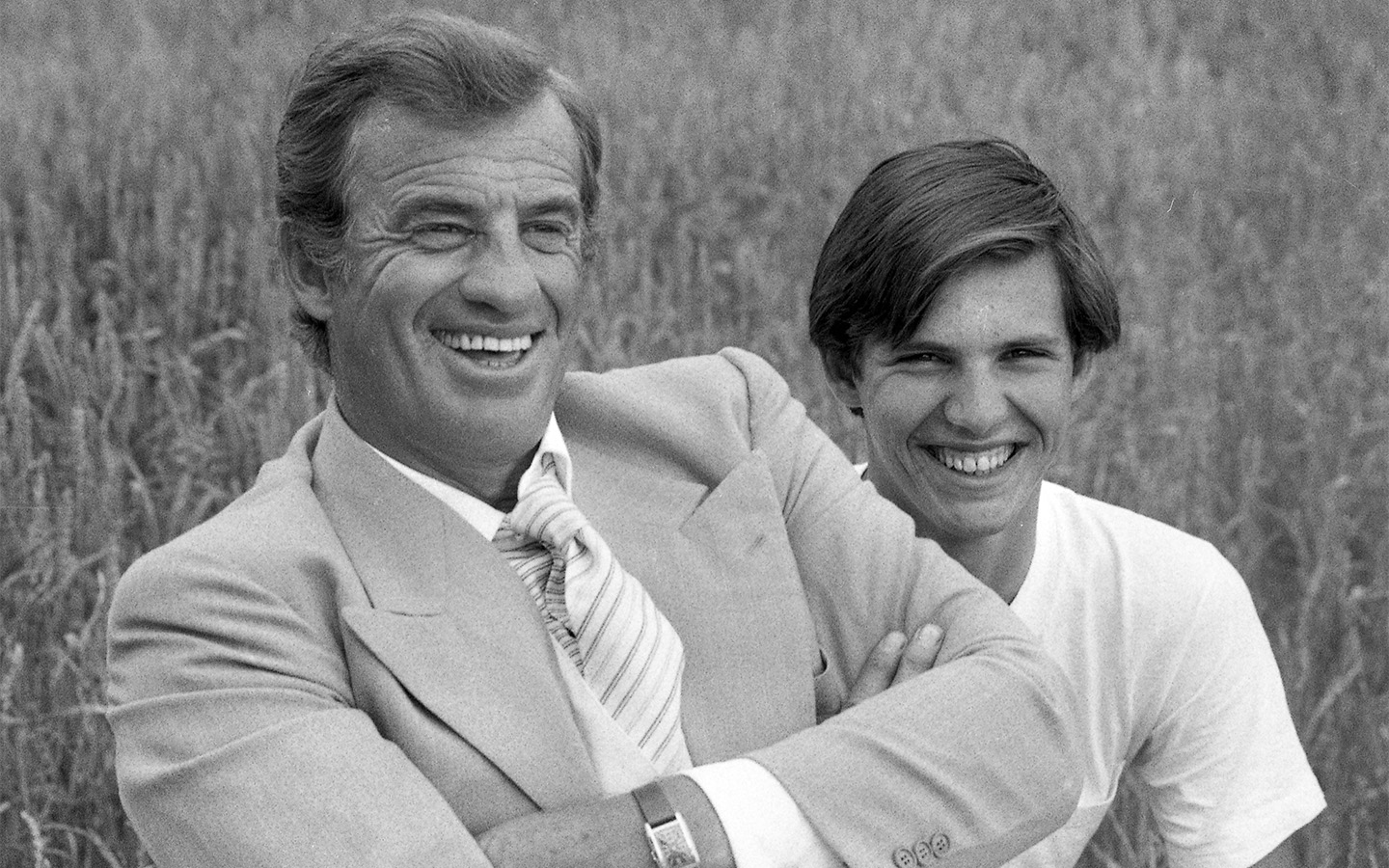 Жан-Поль Бельмондо с сыном Полем, 1982 год