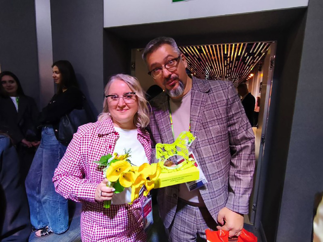 Авторы проекта &laquo;Буквогород&raquo; Ирина Сынах и Евгений Поперняк