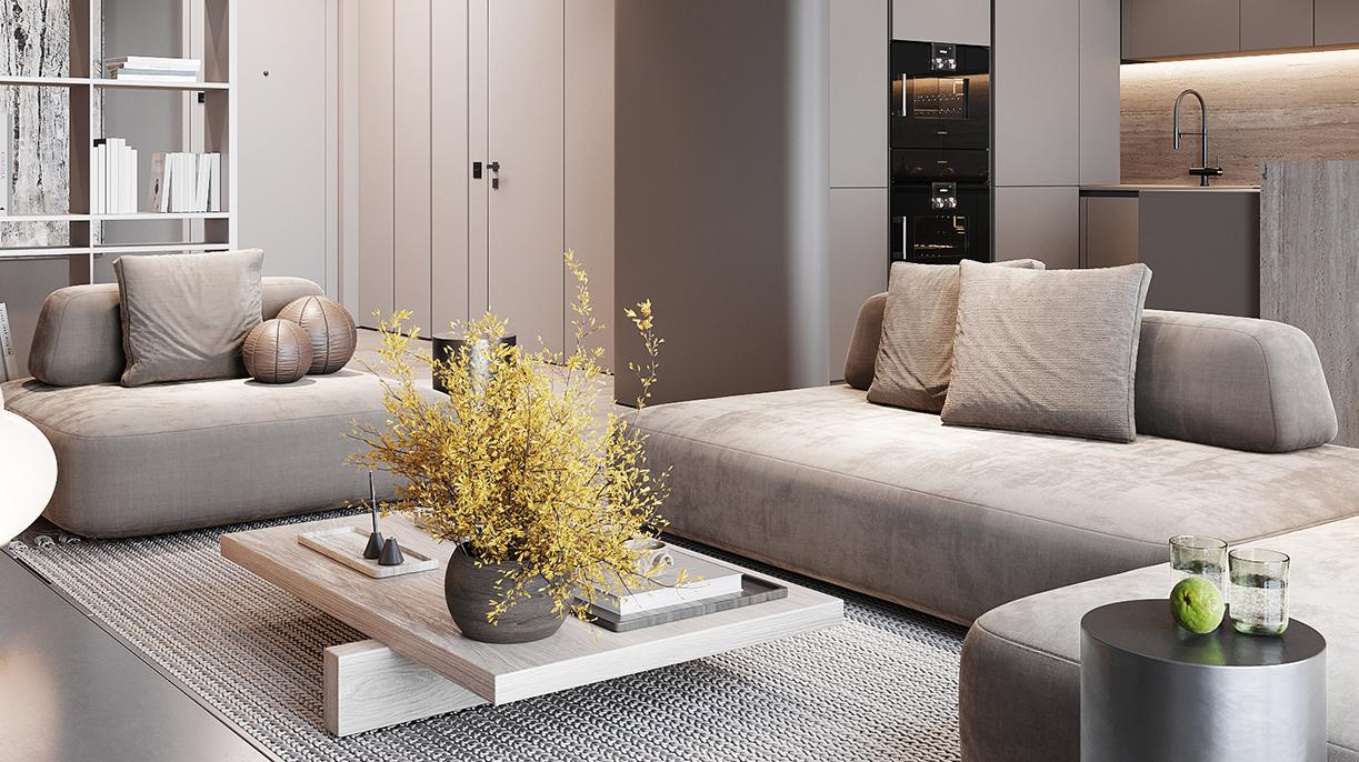 Клубный квартал премиум-класса &laquo;Крылатская 33&raquo;. Вариант дизайна квартиры