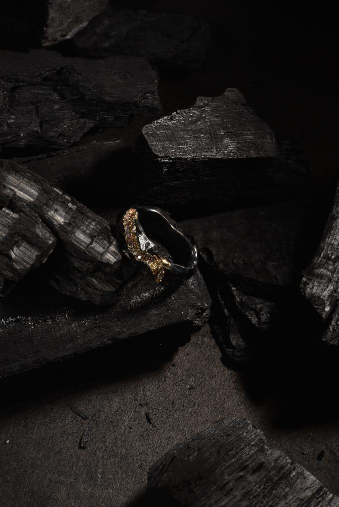 Кольцо Intention, серебро, золото, бриллианты, Kintsugi Jewelry, 169 000 руб.