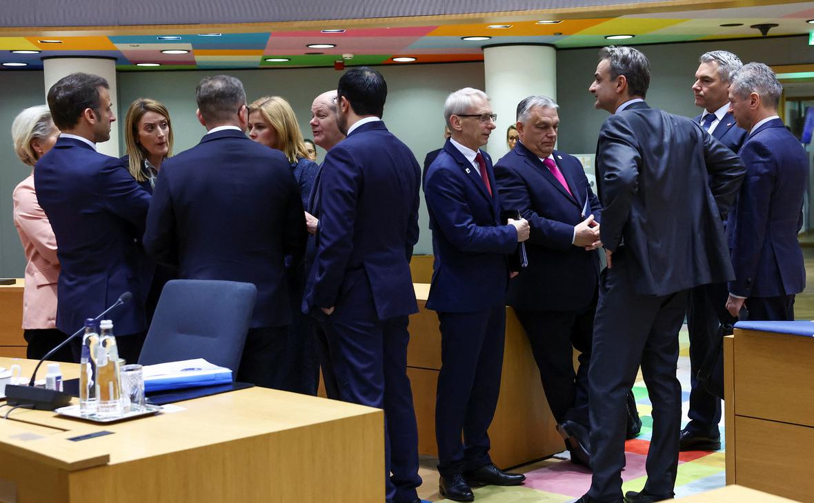 Лидеры ЕС во время саммита в Брюсселе