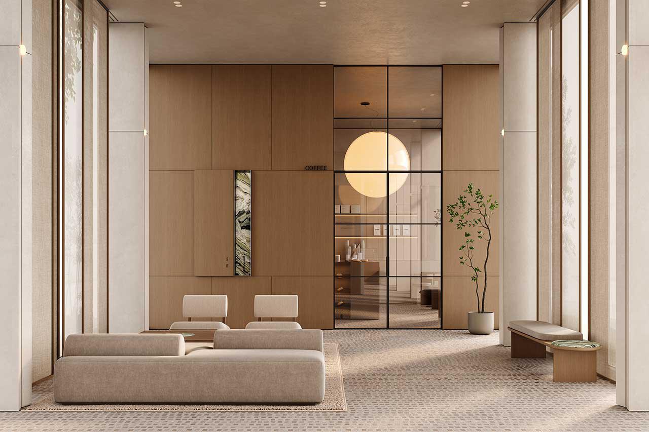 Места общего пользования жилого комплекса бизнес+ класса STONE Rise

