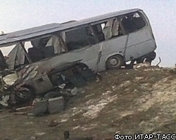 Автобус с туристами перевернулся на Кубани