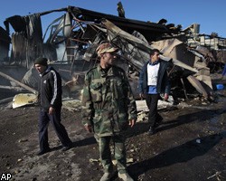 Самолеты западной коалиции разбомбили войска М.Каддафи