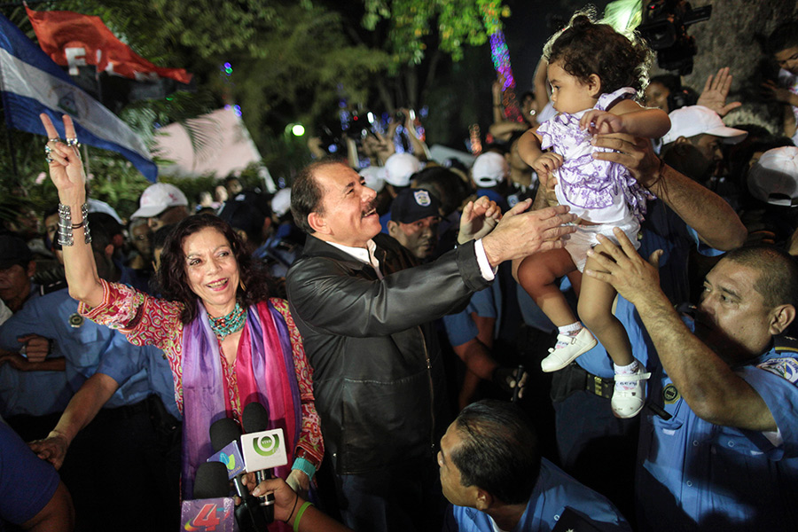 Росарио Мурильо, жена президента Никарагуа Даниэля Ортеги, с&nbsp;10 января 2017 года занимает пост вице-президента страны. До этого она была пресс-секретарем своего мужа.