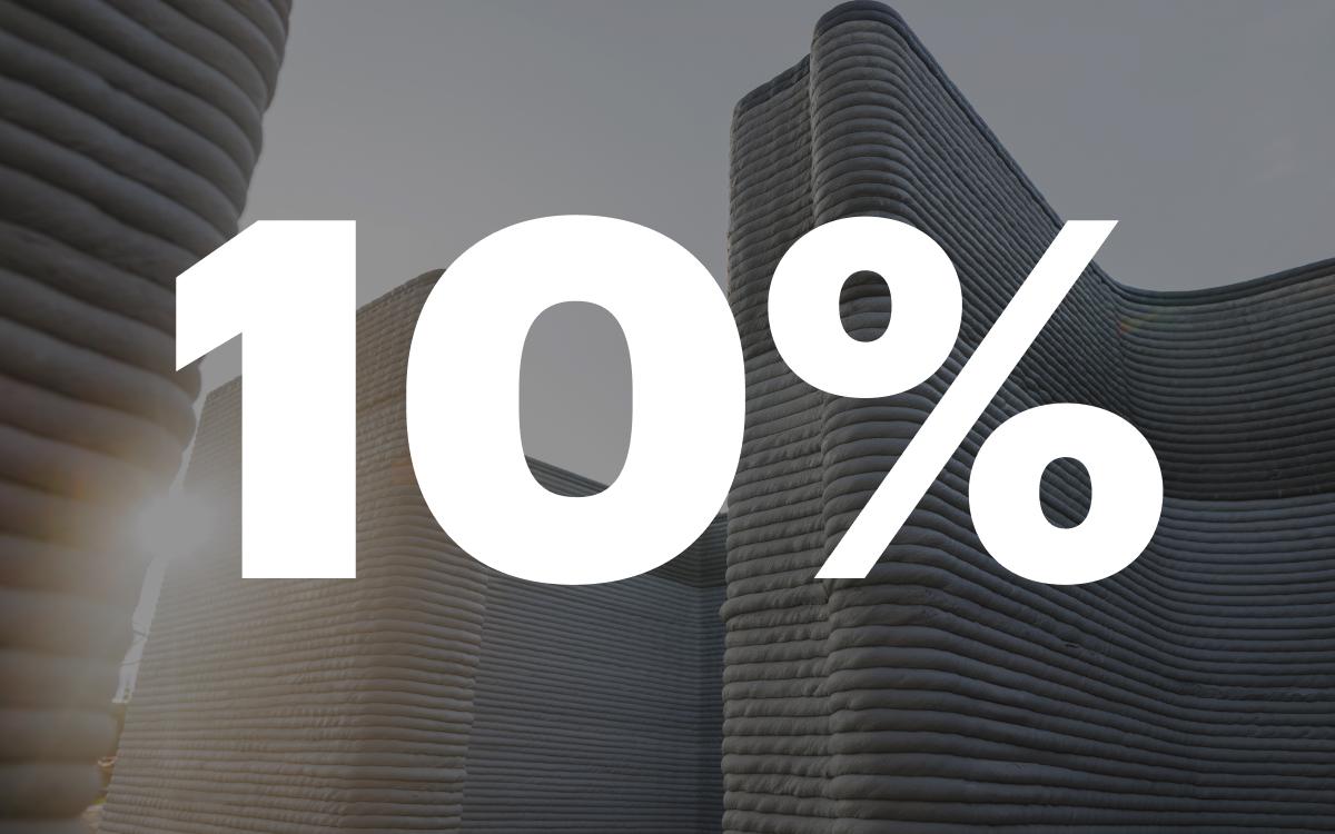 К 2036 году до 10% жилья может строиться с помощью 3D-печати