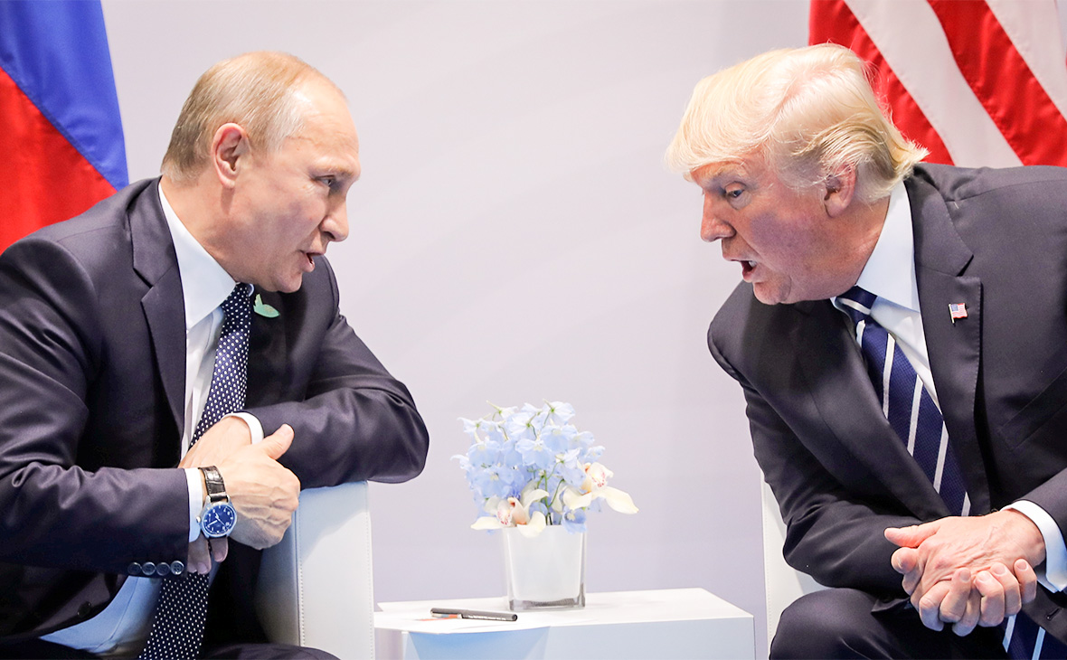 Владимир Путин и Дональд Трамп. 7 июля 2017 года