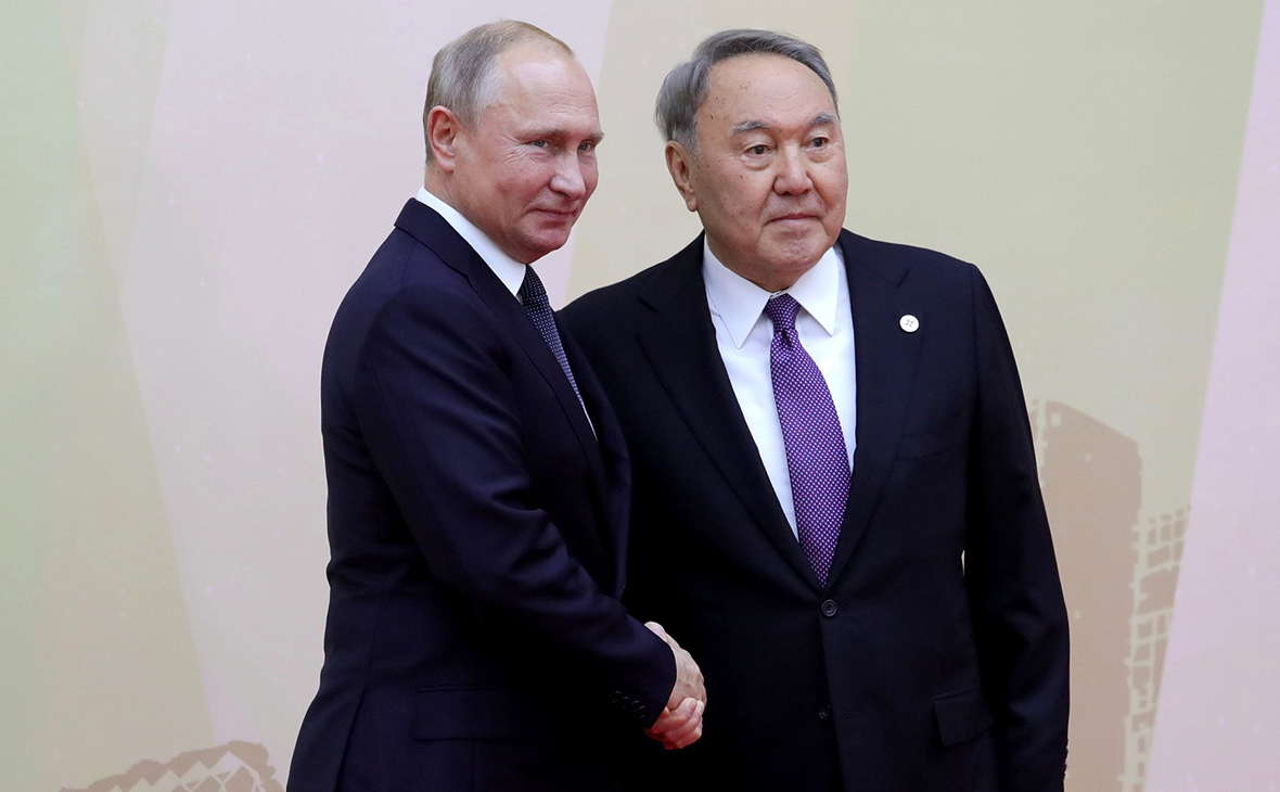 Владимир Путин и Нурсултан Назарбаев