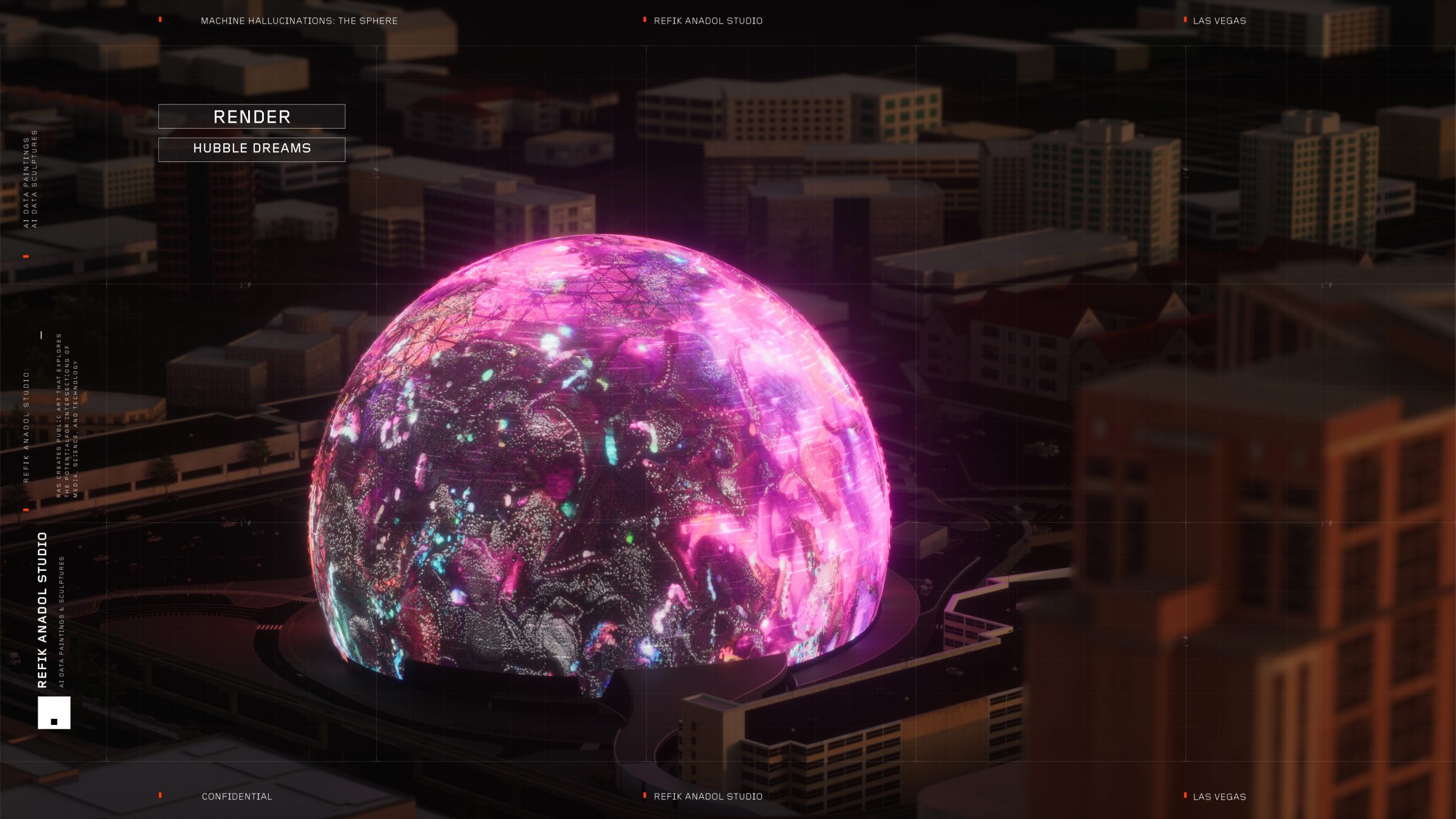 Проект Machine Hallucinations &mdash; Sphere, расположенный в Лас-Вегасе
