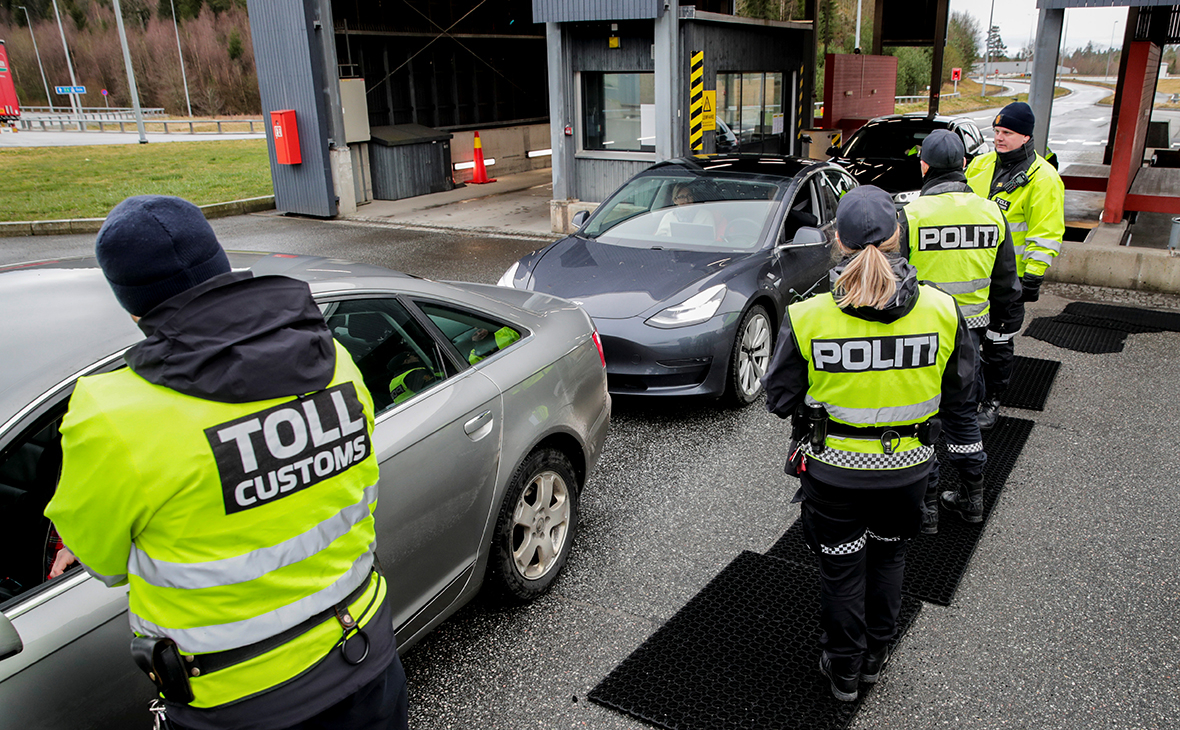 Пограничный контроль на границе Норвегии и Швеции