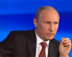 В.Путин начал предновогоднюю пресс-конференцию