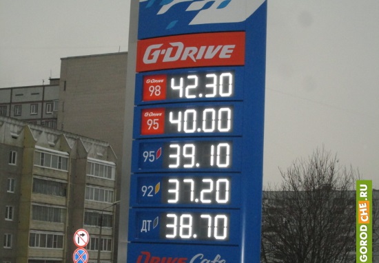 Такими были цены на&nbsp;бензин на&nbsp;первой в&nbsp;Череповце заправке &laquo;Газпромнефти&raquo;