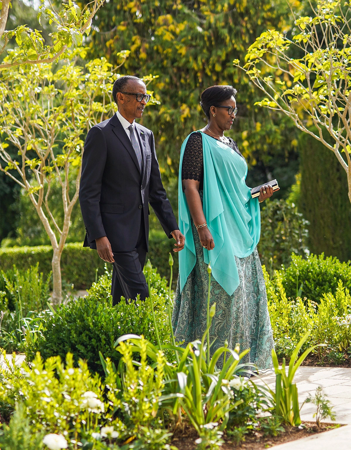 <p>Президент республики Руанда&nbsp;Поль Кагаме с супругой&nbsp;Жанетт Кагаме</p>