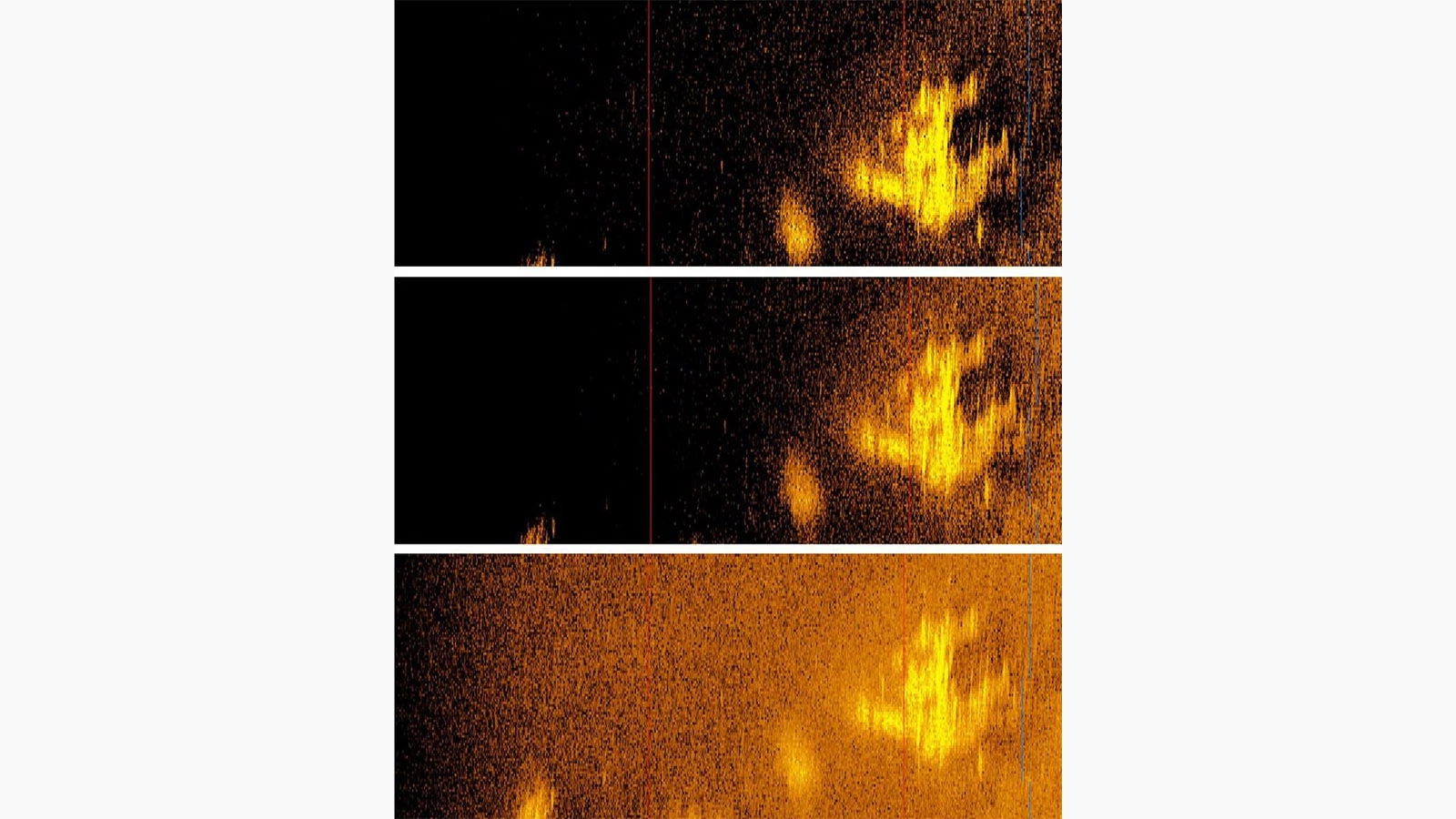 <p>Снимок обломков, сделанный участниками исследовательской миссии&nbsp;с помощью гидролокатора</p>