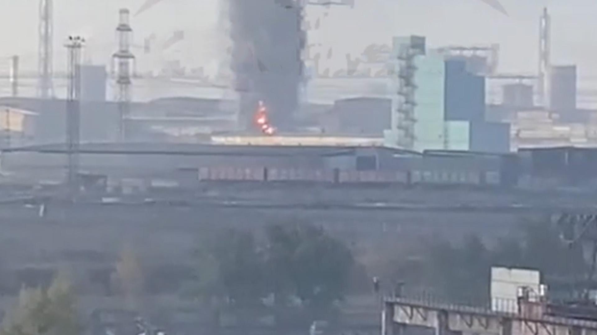 В Красноярске произошел пожар на алюминиевом заводе