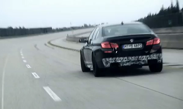 Новая BMW M5 разгоняется до 308 км/ч. Видео