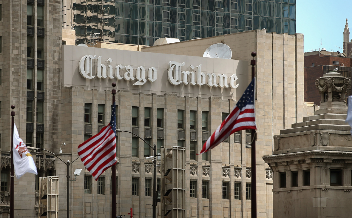Вид на офис издания &laquo;Chicago Tribune&raquo;
