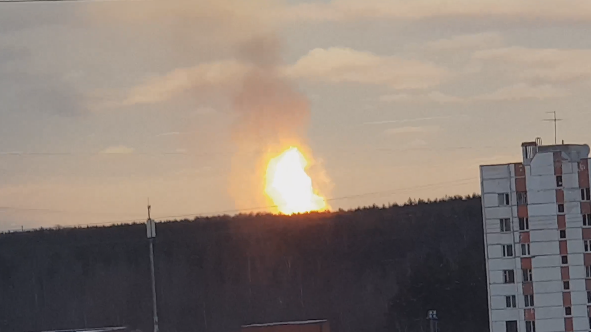 В Ленинградской области взорвался газопровод