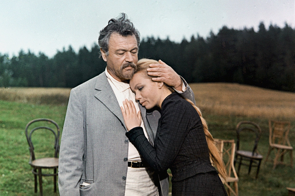 Актер Ефим Копелян в фильме «Чайка», 1973 год